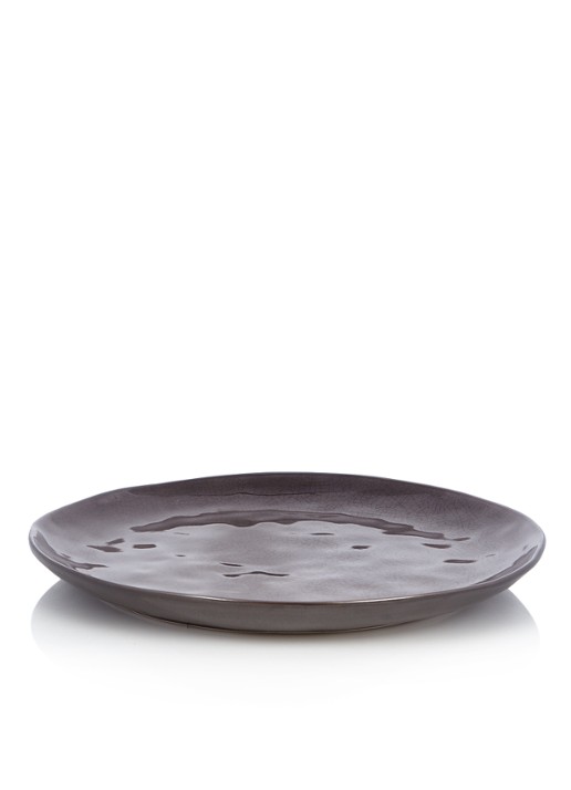 Serax Pure bord 34 cm - detail 2 donkerbruin