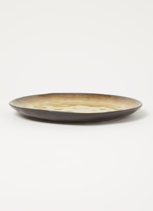 Serax Pure dinerbord 28 cm set van 2 - voorkant 3 donkergeel