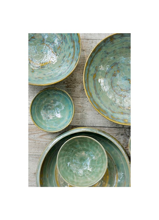 Serax Pure saladeschaal 29 cm - voorkant 3 zeegroen