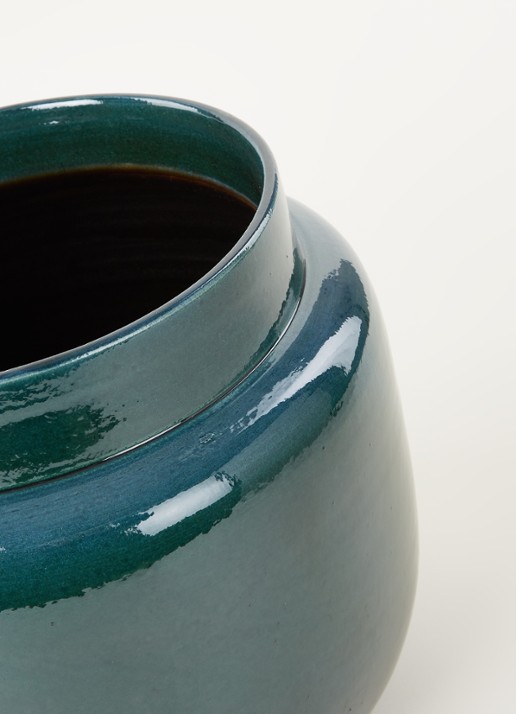 Serax Sierpot L van keramiek voor binnen Ø32 cm - detail groen