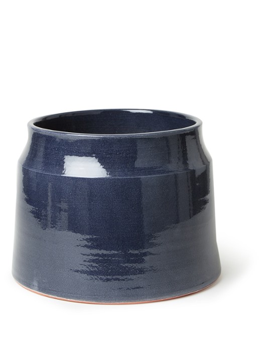 Serax Sierpot M van keramiek voor binnen Ø30 cm - voorkant donkerblauw