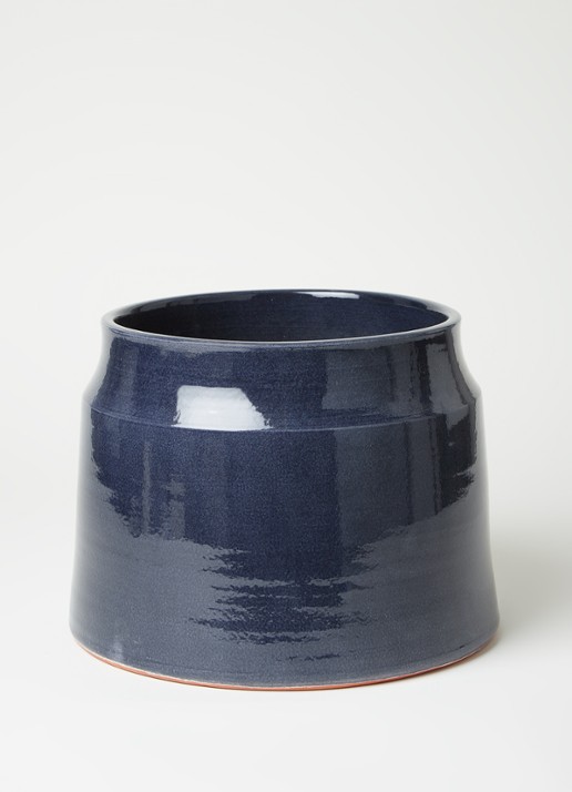 Serax Sierpot M van keramiek voor binnen Ø30 cm - voorkant 2 donkerblauw