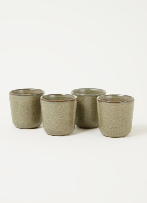 Serax Surface espressokopje 8 cl set van 4 - voorkant 3 groen