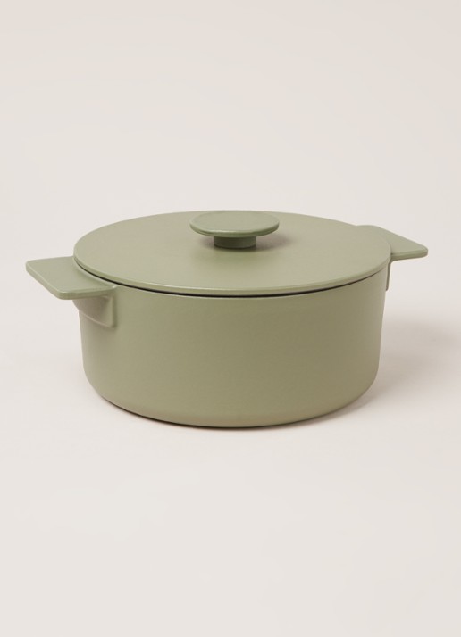 Serax Surface kookpan 23 cm - voorkant 3 legergroen