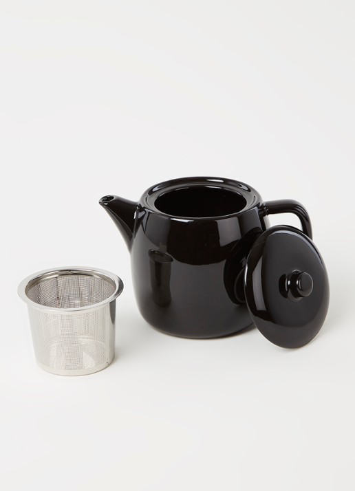Serax Theepot met filter 0,7 liter - detail 3 zwart