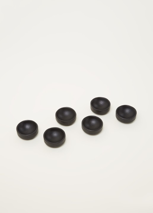 Serax Theetip 6 cm set van 6 - voorkant 3 zwart