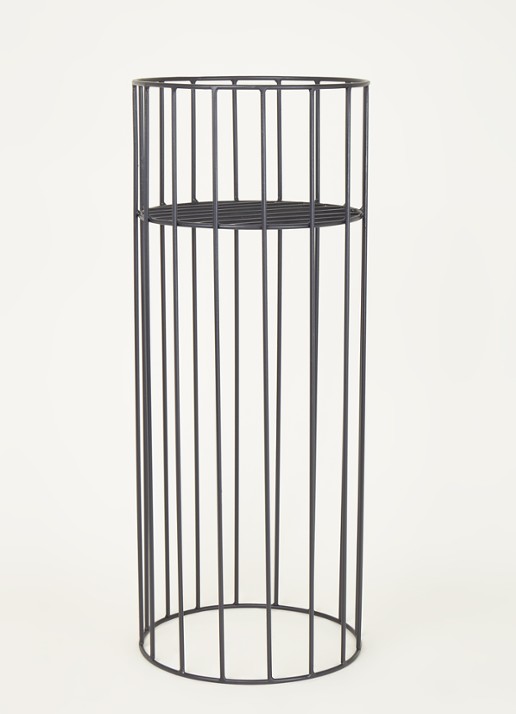 Serax Vasaro plantenstandaard van ijzer voor binnen Ø30 cm  - voorkant 2 zwart