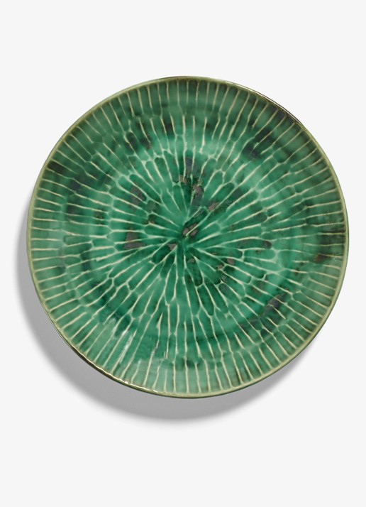 Serax Verde Lanza dinerbord 27 cm - detail groen