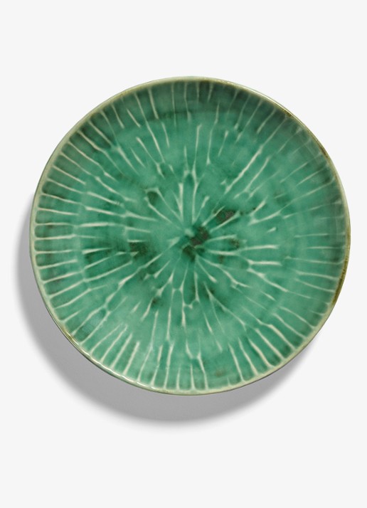 Serax Verde Lanza ontbijtbord 22 cm - voorkant 6 groen