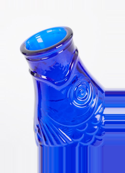 Serax Waterfles 1 liter - voorkant 2 kobaltblauw