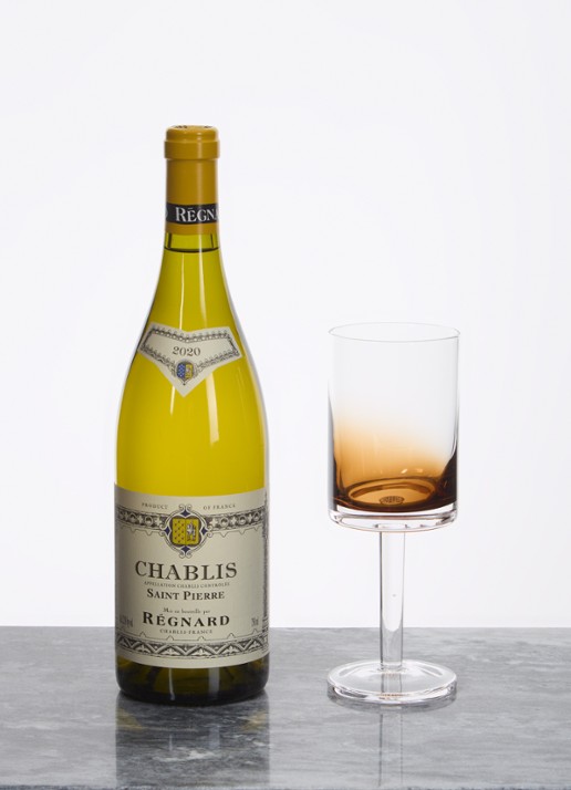 Serax Zuma witte wijnglas 26 cl set van 4 - voorkant 2 bruin