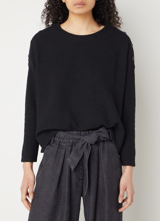 Sessùn Austin fijngebreide pullover met knoopdetail