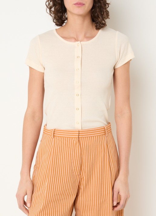 Sessùn Clark fijngebreid vest met ronde hals