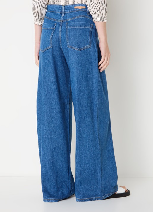 Sessùn Dalt high waist wide leg jeans  - achterkant 5 indigo