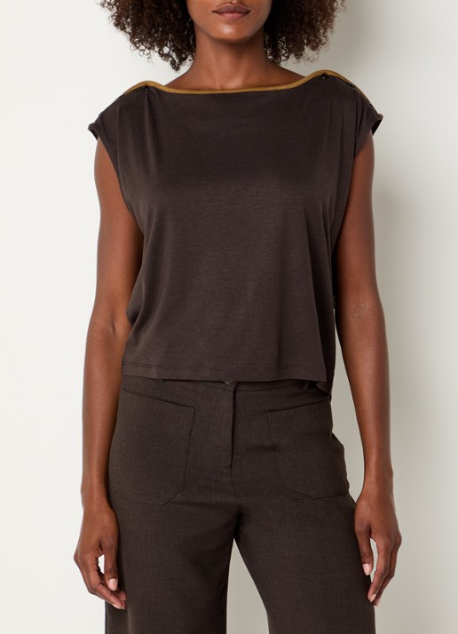 Sessùn Damari T-shirt met boothals