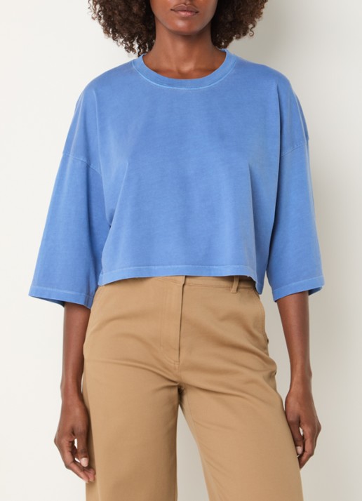 Sessùn Dario cropped T-shirt met stretch
