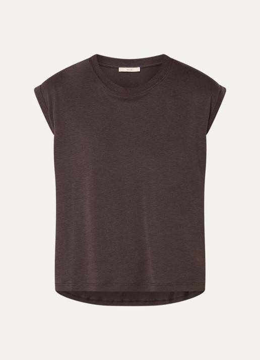 Sessùn Deedoo T-shirt met ronde hals - voorkant 2 donkerbruin