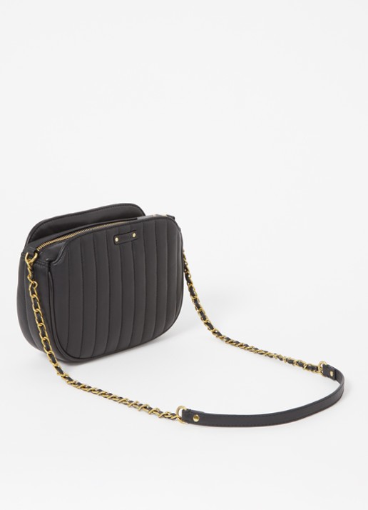 Sessùn Divine crossbodytas van lamsleer - achterkant 2 zwart