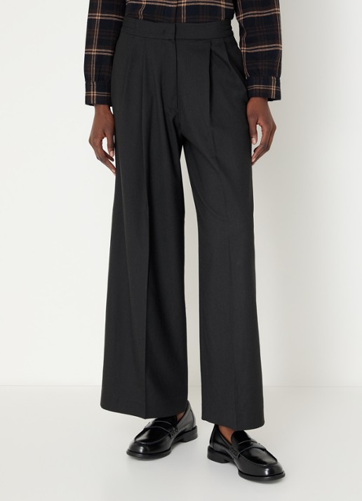 Sessùn Hojiki high waist wide fit broek met steekzakken