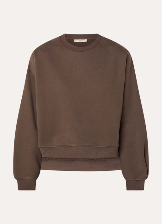 Sessùn Inea sweater met ronde hals - voorkant 2 bruin