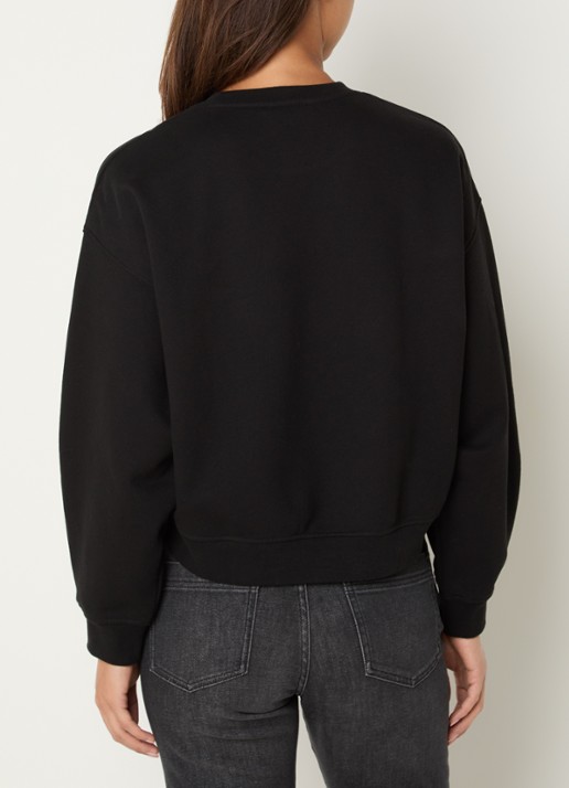 Sessùn Inea sweater met ronde hals - achterkant 4 zwart