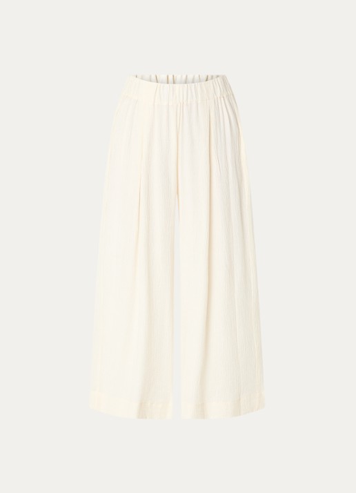 Sessùn Isla Minima culottes van crêpe  - voorkant creme