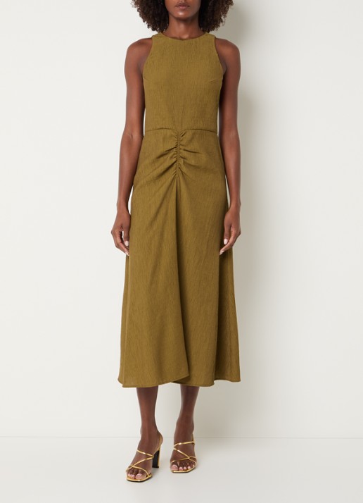 Sessùn Lua midi jurk met plooidetail