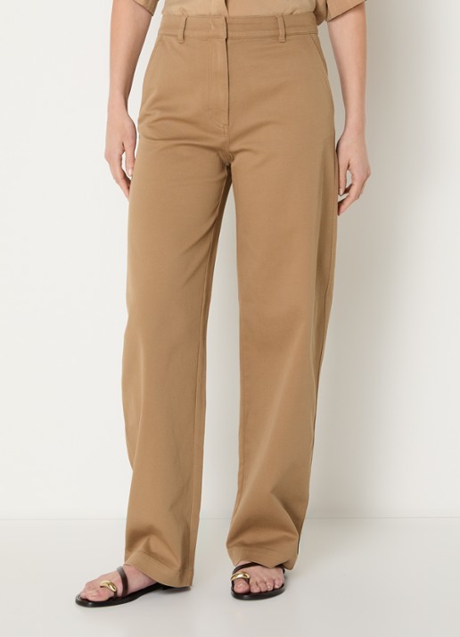 Sessùn Milo high waist loose fit chino met steekzakken
