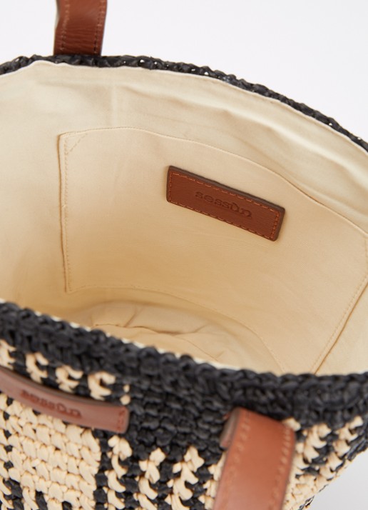 Sessùn Mimi Tara R handtas met afneembare schouderriem - detail 2 zwart