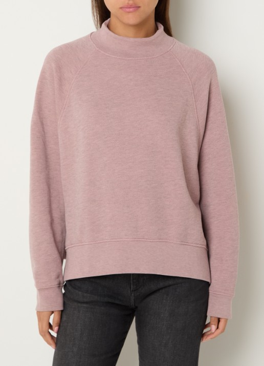 Sessùn Oliveira sweater met opstaande kraag - detail 4 roze