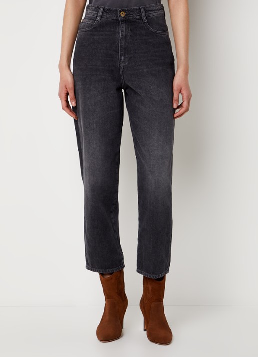 Sessùn Peter high waist cropped straight leg jeans met gekleurde wassing