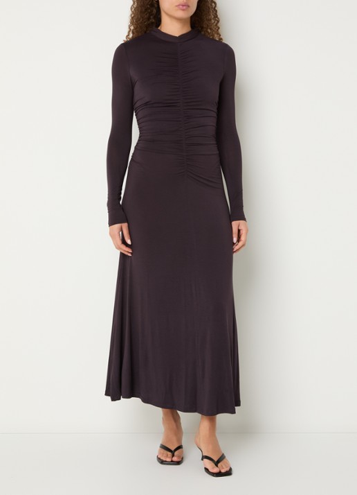 Sessùn Rita midi jurk met plooidetail