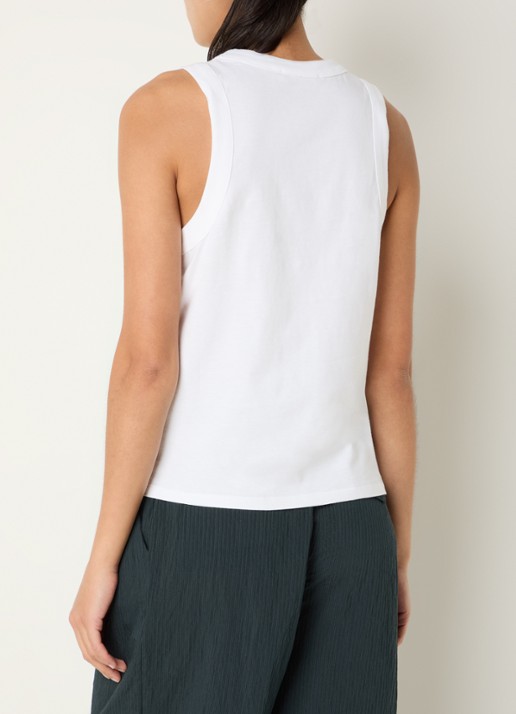 Sessùn Sangalo tanktop met stretch - achterkant 4 wit