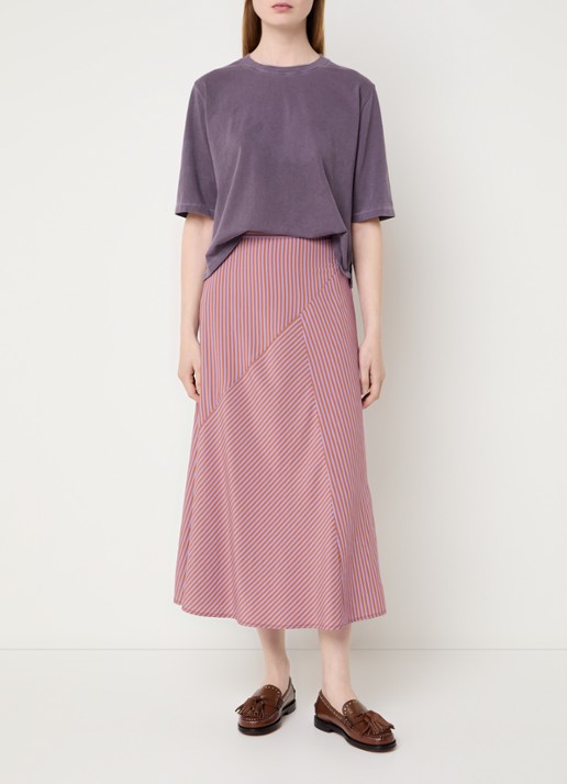 Sessùn Sergio T-shirt met ronde hals - voorkant 3 lila