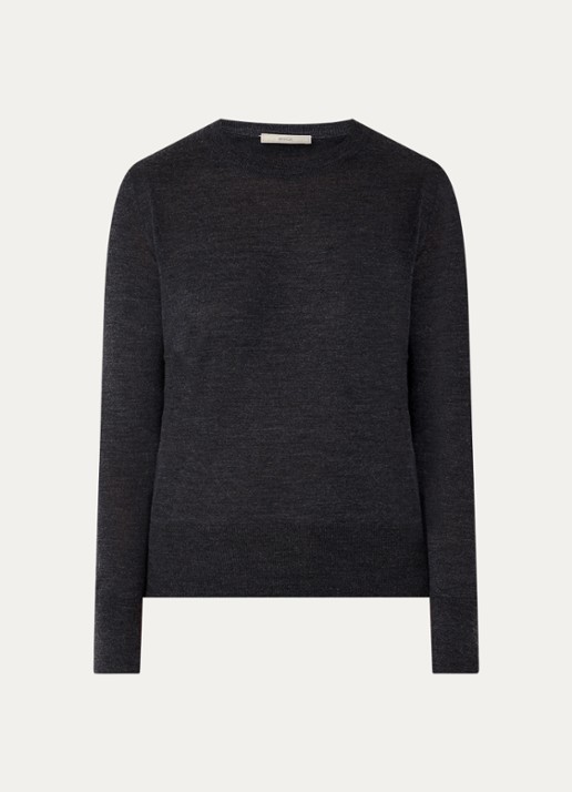 Sessùn Teshima fijngebreide pullover van wol - voorkant antraciet