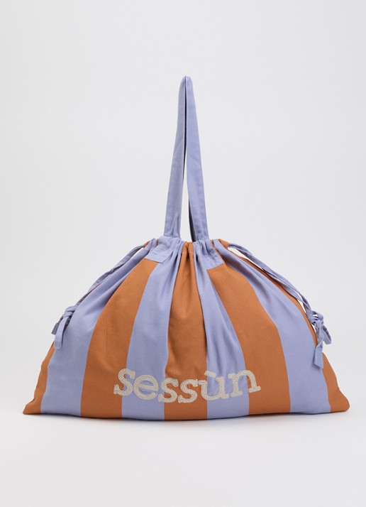 Sessùn Tito Nati shopper met streepprint