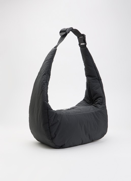 Seventh Lunar gewatteerde crossbodytas met verstelbare schouderriem - achterkant antraciet