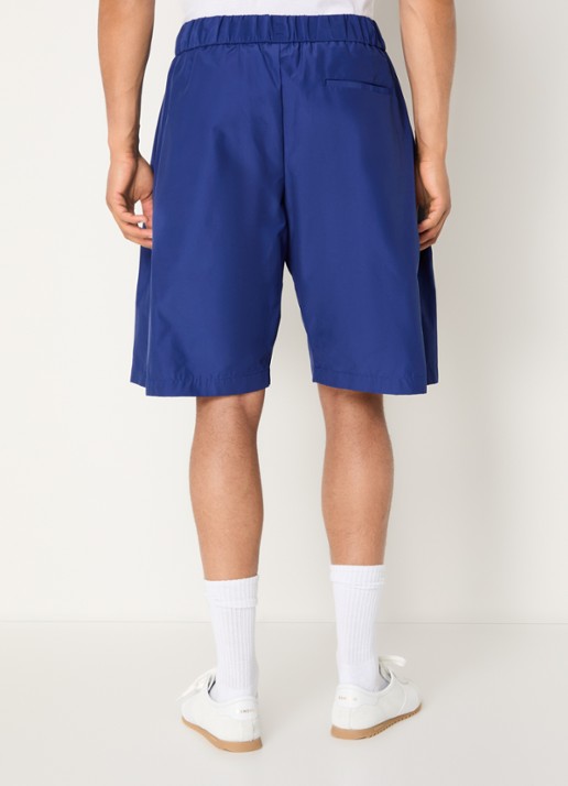 Seventh Orb wide fit korte broek met trekkoord - achterkant 4 kobaltblauw