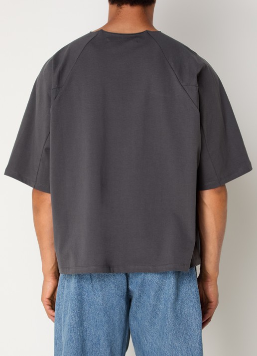 Seventh T-shirt met ronde hals - achterkant 4 antraciet