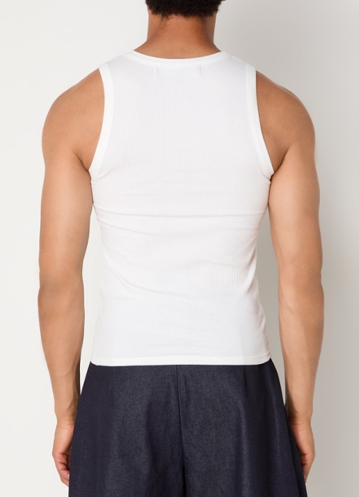 Seventh Tanktop met ribstructuur - achterkant wit