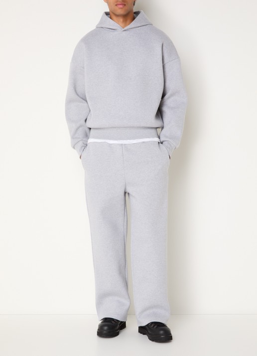 Seventh V2 loose fit joggingbroek met gemêleerd dessin - voorkant 4 grijsmele