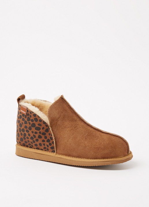 Shepherd Annie pantoffel van suède - voorkant 5 camel