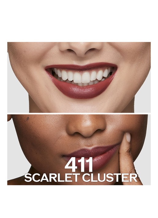 Shiseido Technosatin Gel Lipstick - detail 4 scarlet cluster 411