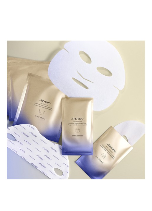 Shiseido Vital Perfection LiftDefine Radiance Face Mask - gezichtsmasker 6 sets - voorkant 2 undefined