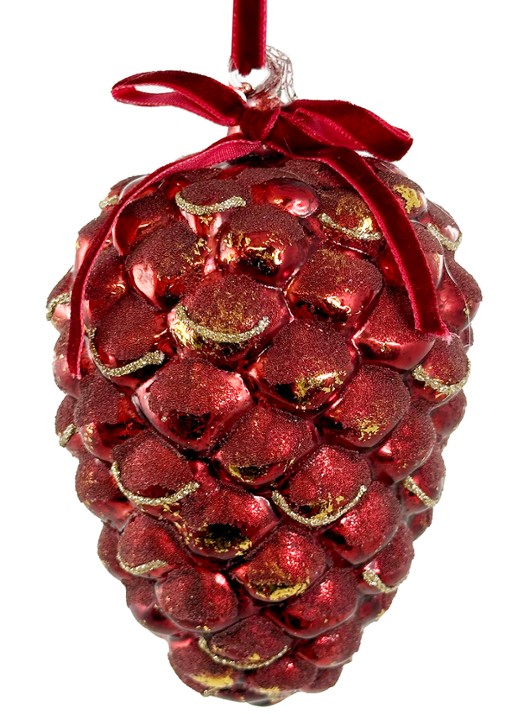 Shishi Dennenappel kersthanger 11 cm