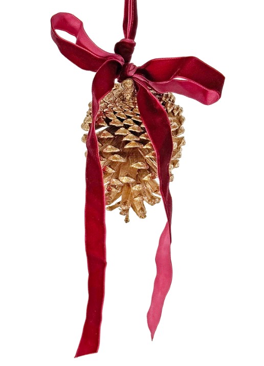 Shishi Dennenappel kersthanger 14 cm