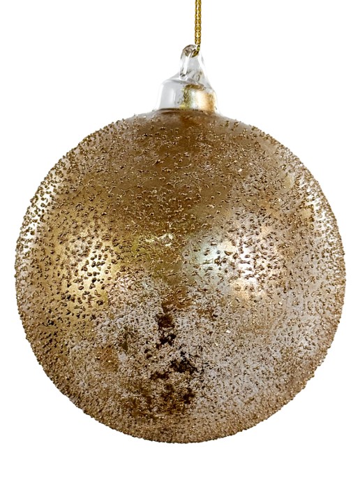 Shishi Gilded kerstbal 10 cm