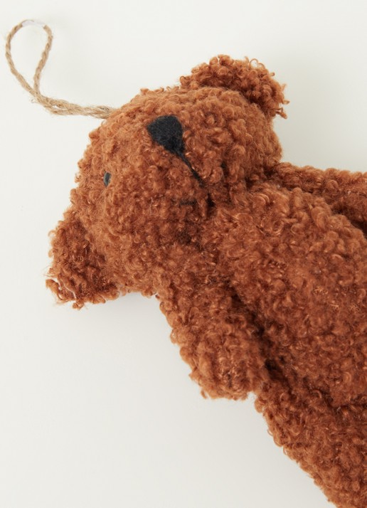 Shishi Teddy bear kersthanger 13 cm - detail 3 bruin