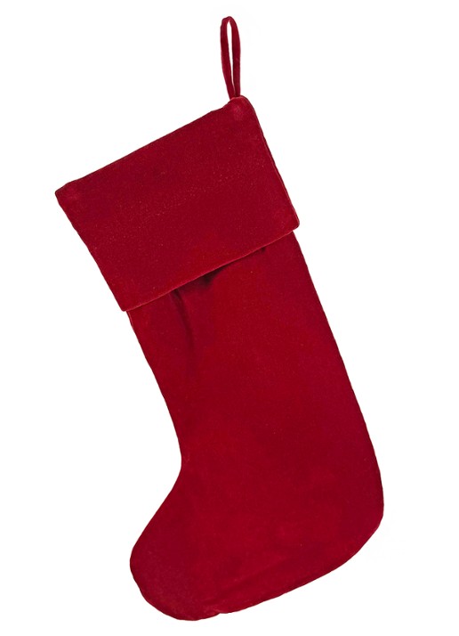 Shishi Velvet kerstsok 48 cm