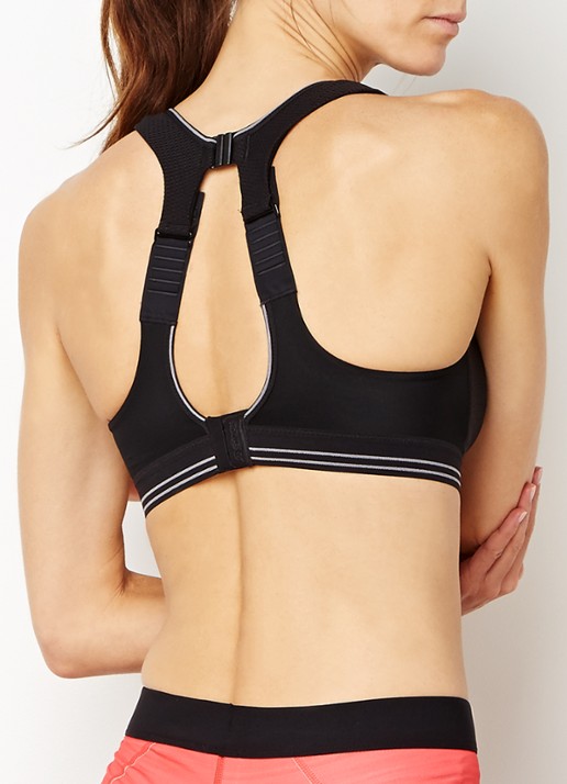 Shock Absorber Ultimate Run sport bh - achterkant zwart